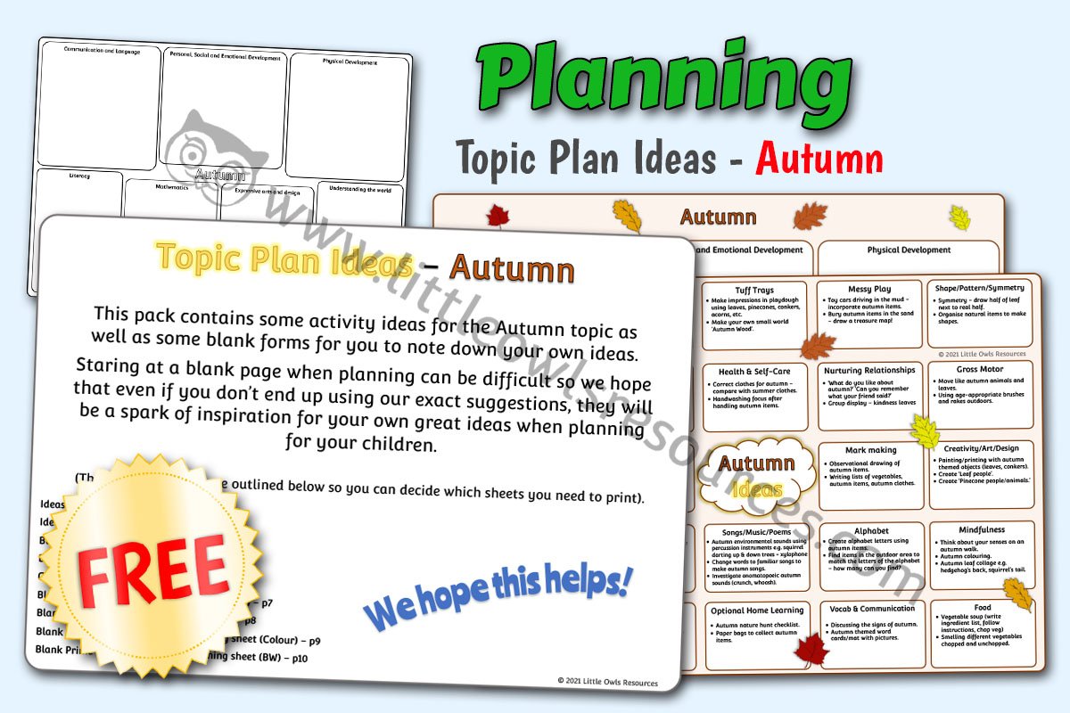 Topic Plan Ideas - Autumn LOR - FREE Cover.jpg