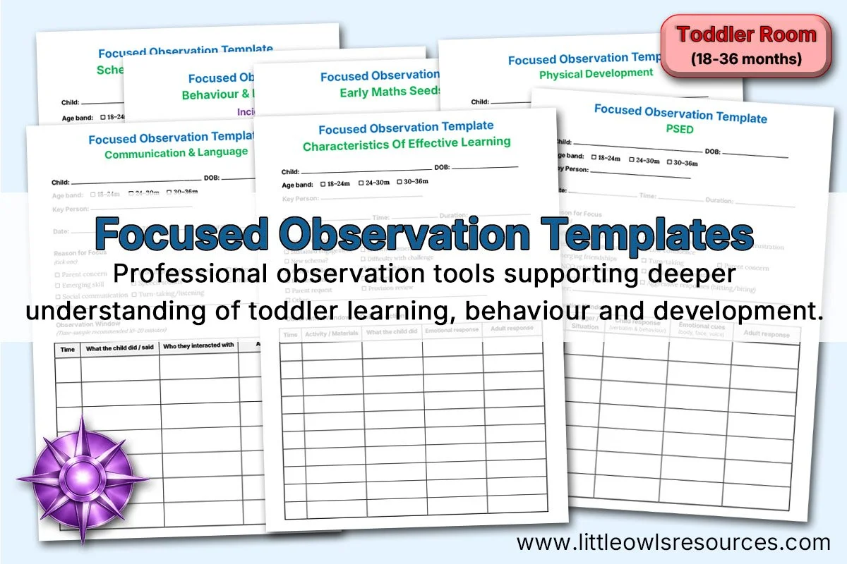 Focused Observation Templates - Toddlers LOR - Editable Cover.jpg