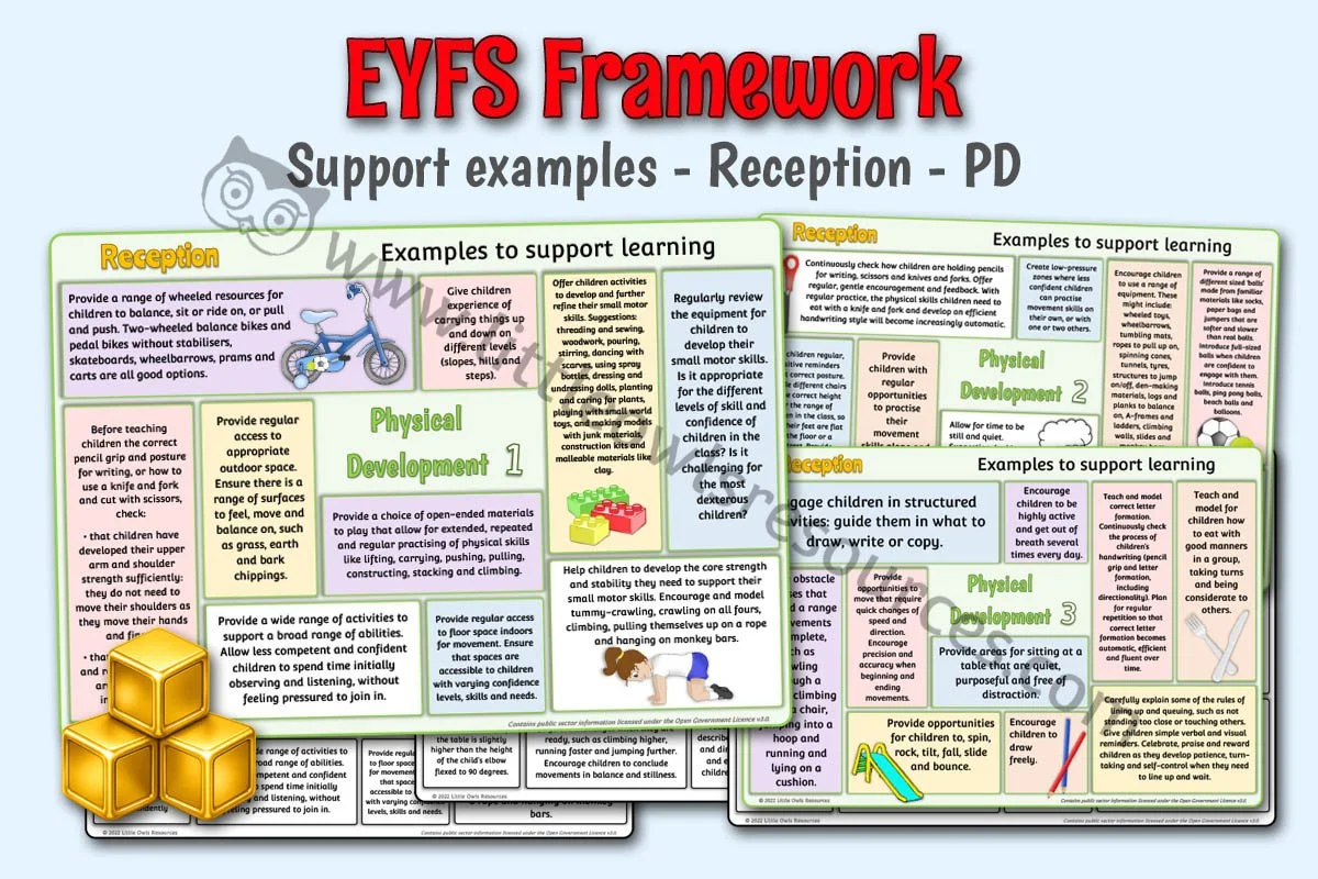 EYFS FRAMEWORK - Support Examples - Reception - Physical Development