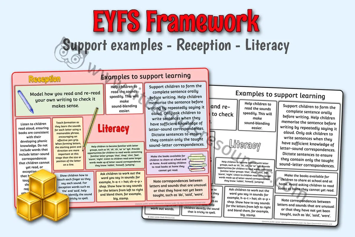 EYFS FRAMEWORK - Support Examples - Reception - Literacy