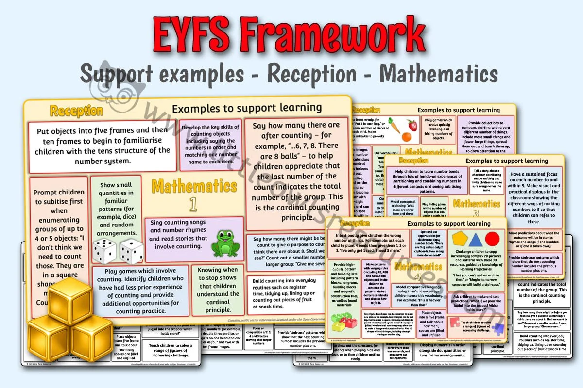 EYFS FRAMEWORK - Support Examples - Reception - Mathematics