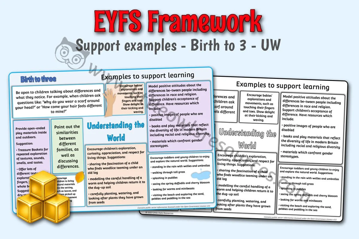 EYFS FRAMEWORK - Support Examples - Birth to 3 - Understanding the World