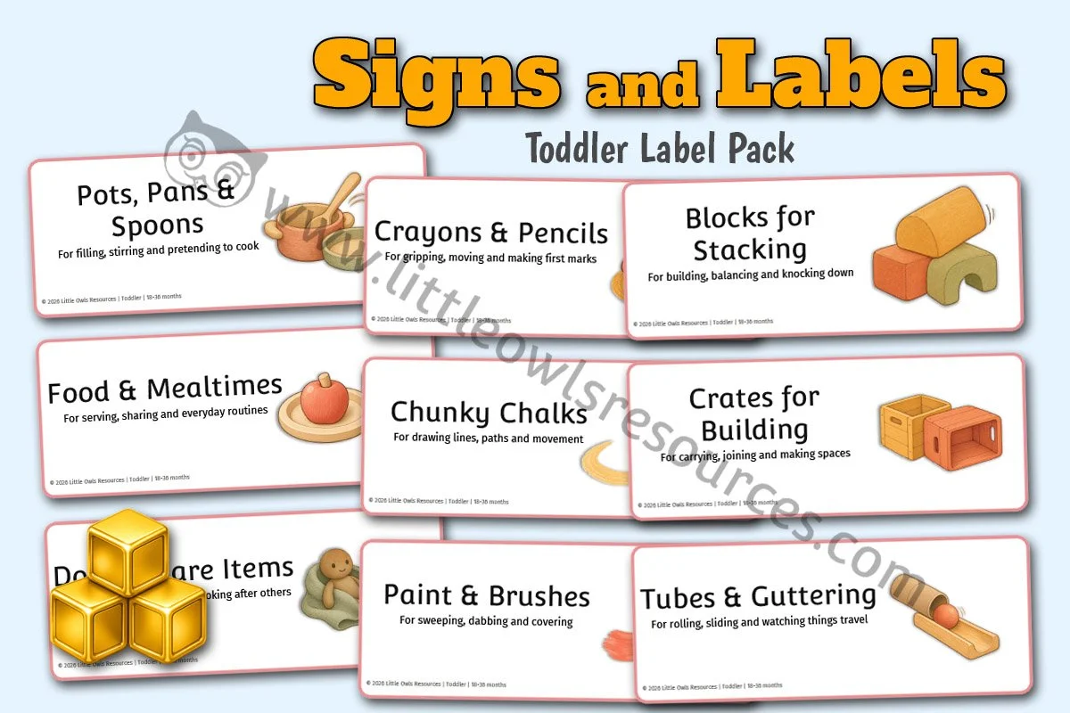 Toddler Visual Support Label Pack | 18–36 months