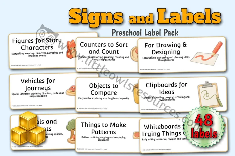 Preschool Visual Support Label Pack | 3-4 years cover