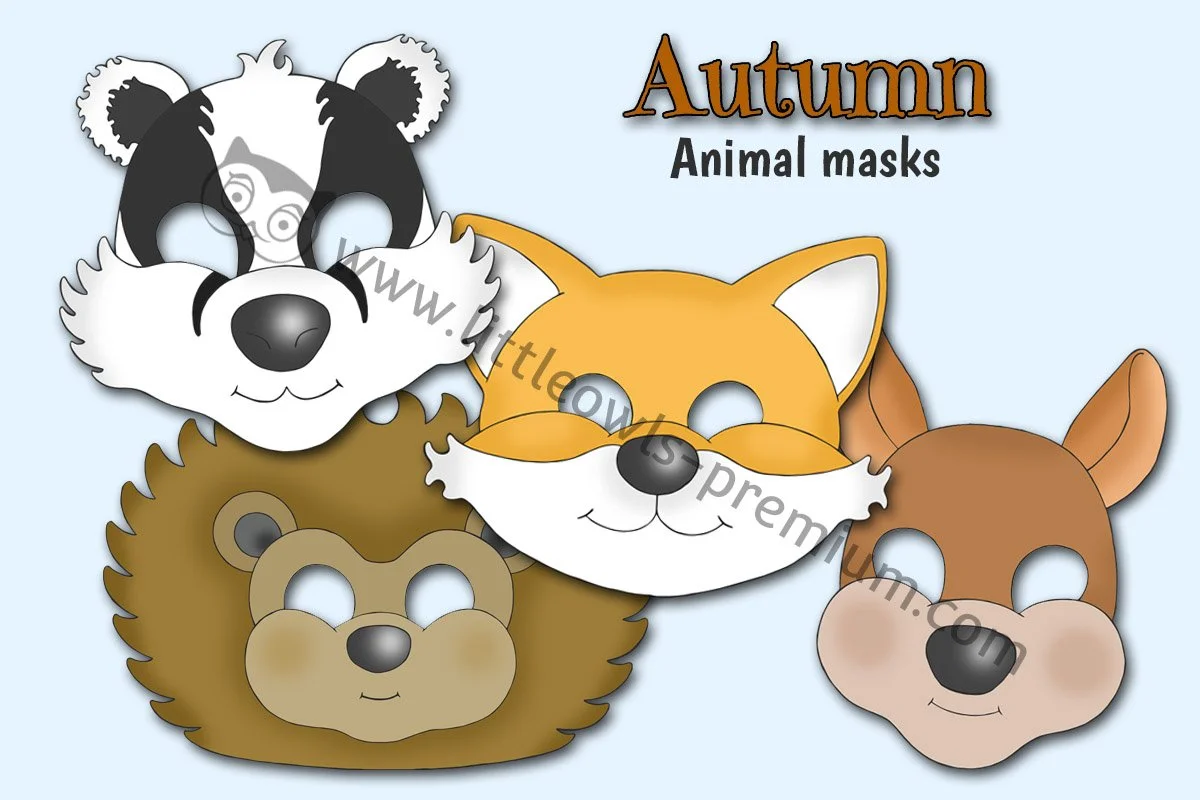 Autumn Animal Masks - Editable Cover.jpg