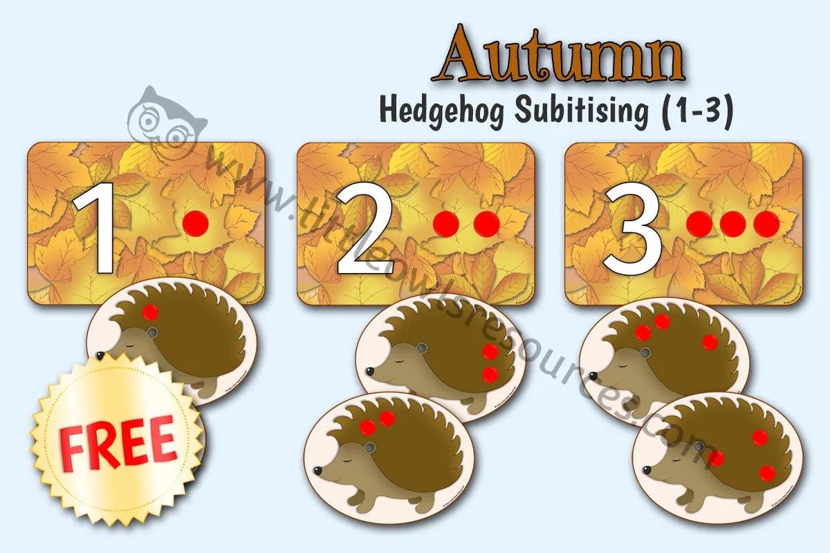 Hedgehog Subitising (1-3) LOR - FREE Cover.jpg