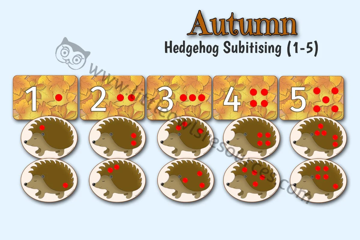 Hedgehog Subitising (1-5) LOR - Editable Cover.jpg