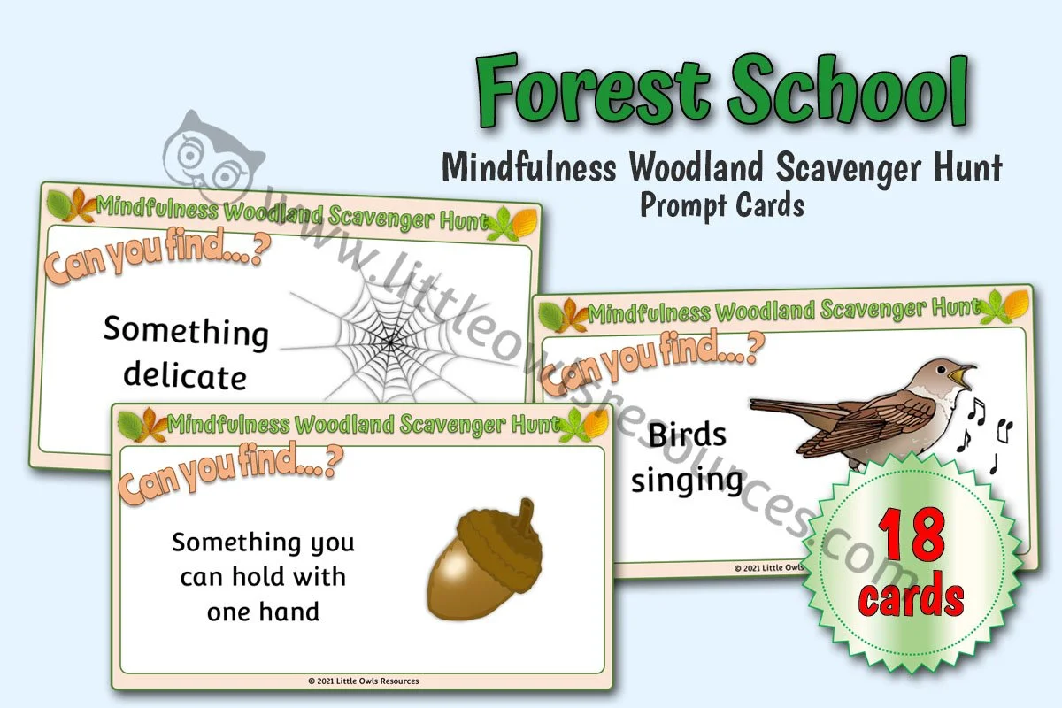 Woodland Mindfulness Scavenger Hunt Prompts LOR - Editable Cover.jpg