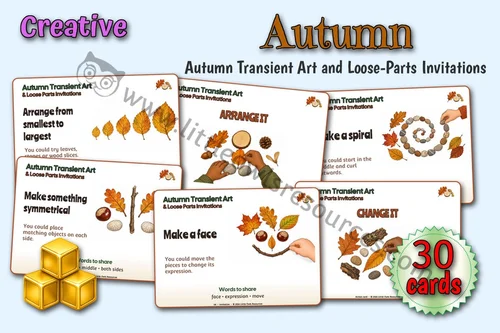 Autumn Transient Art and Loose-Parts Invitations resource cover