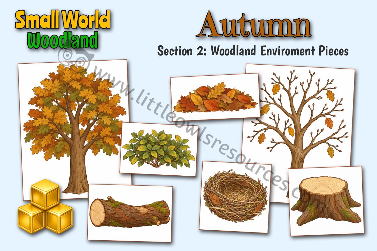 Autumn Woodland | Small World Environment Pieces