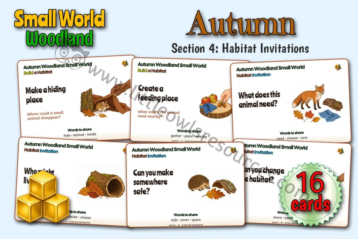 Autumn Woodland | Small World Habitat Invitations