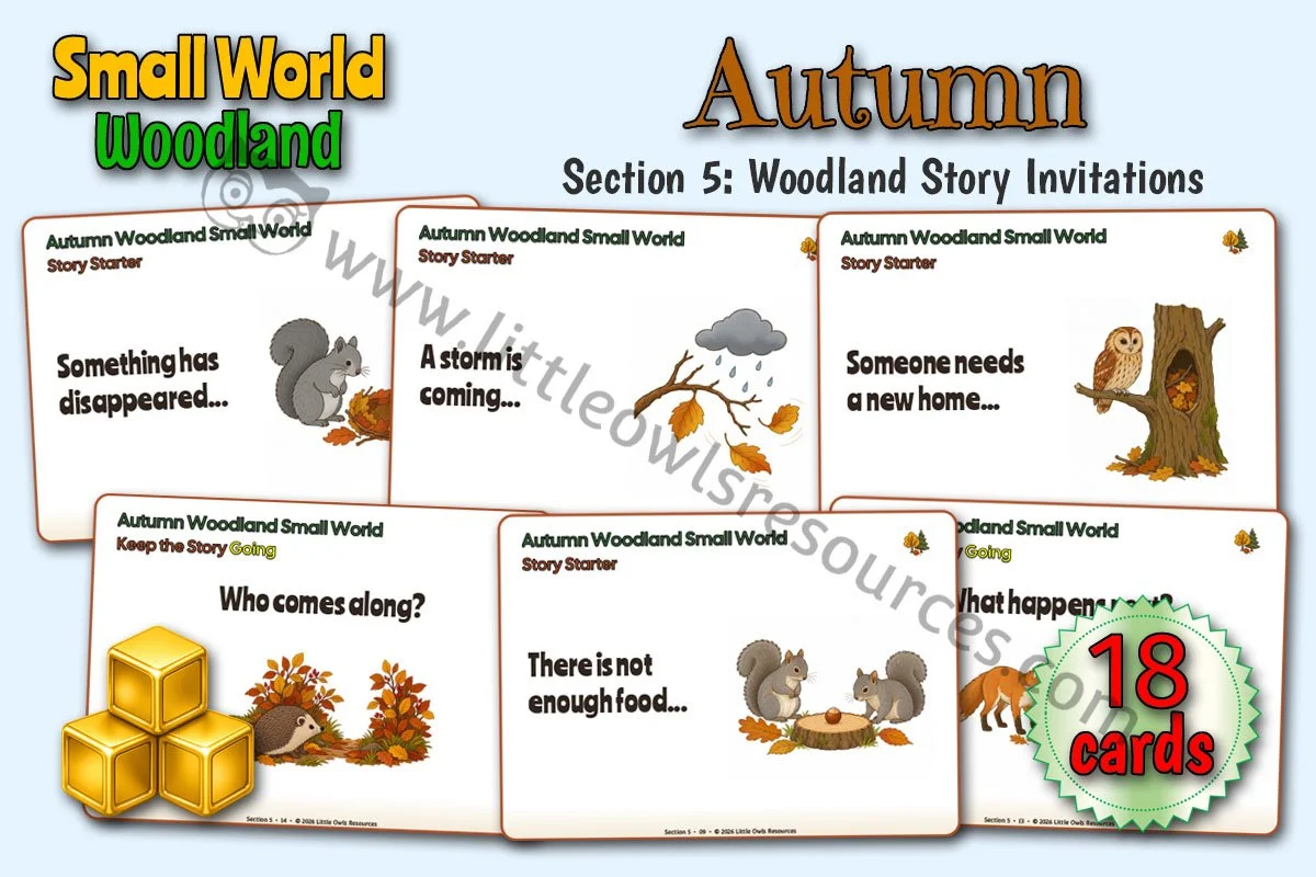 Autumn Woodland | Small World Story Invitations