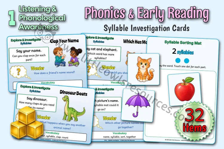 Syllable Investigation Cards — resource cover