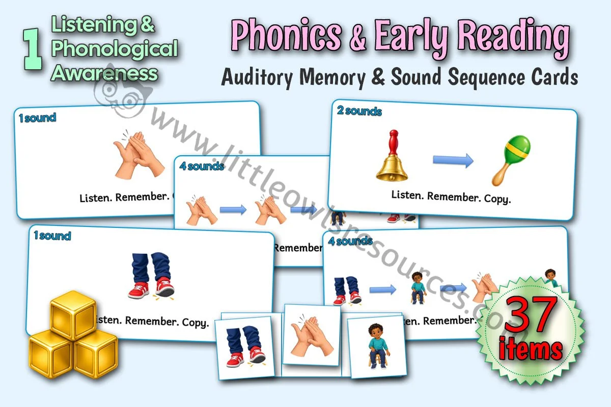 Auditory Memory & Sound Sequence Cards