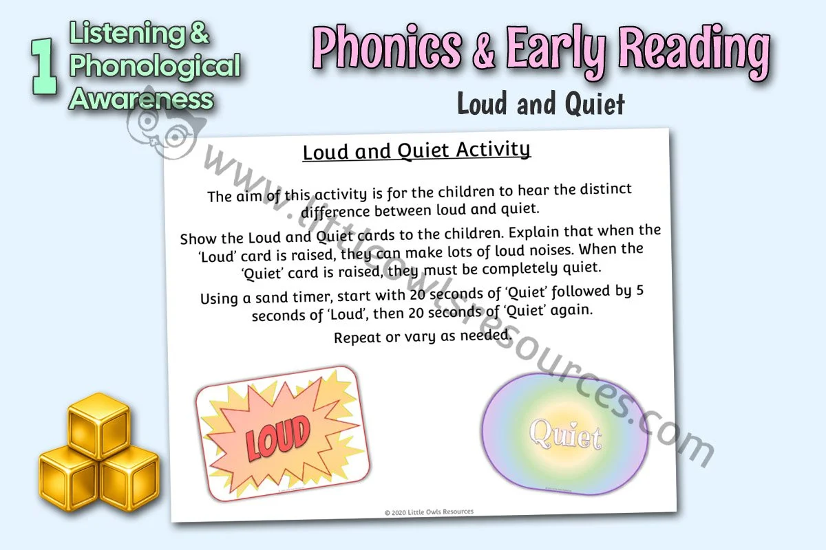 Loud and Quiet Sound Investigation Prompts