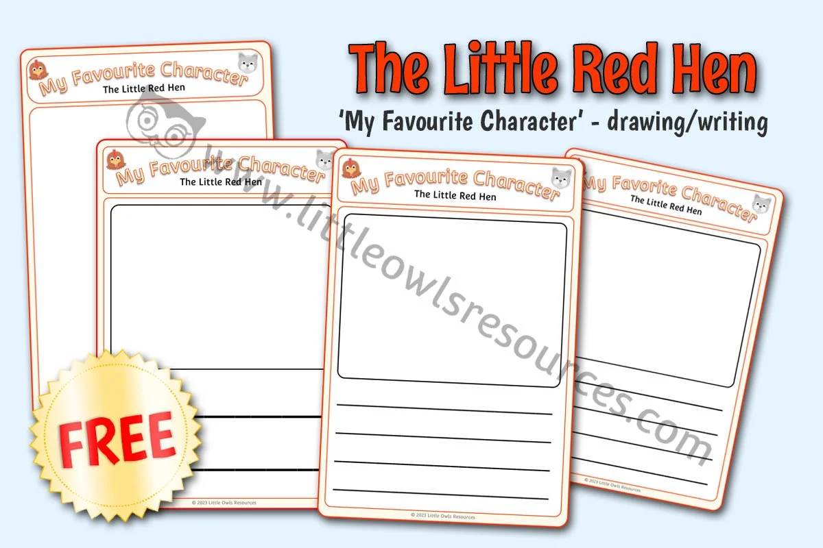 Little Red Hen My Favourite Character LOR - FREE Cover.jpg