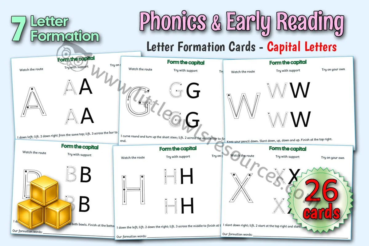 Letter Formation Cards - Capital Letters