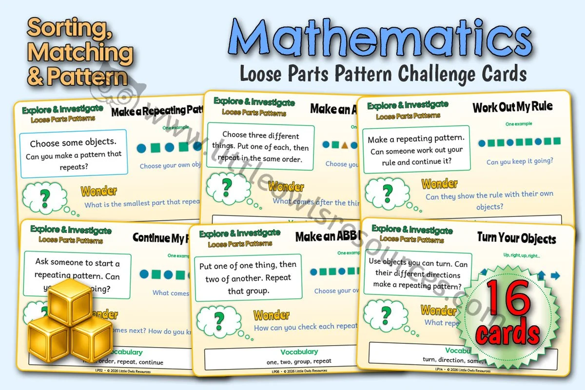 Loose Parts Pattern Challenge Cards