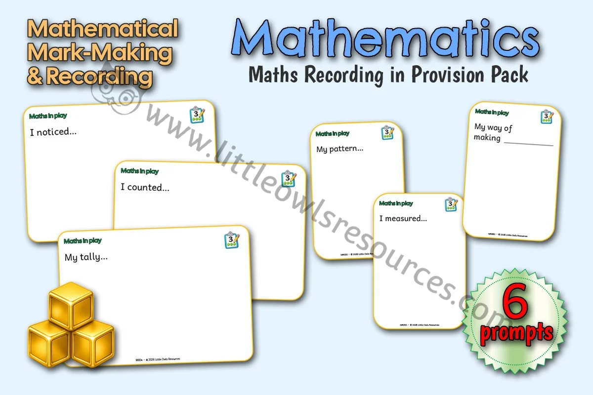 Maths Recording in Provision Pack