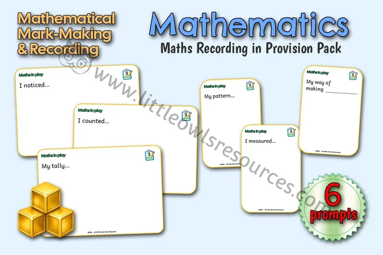 Maths Recording in Provision Pack cover
