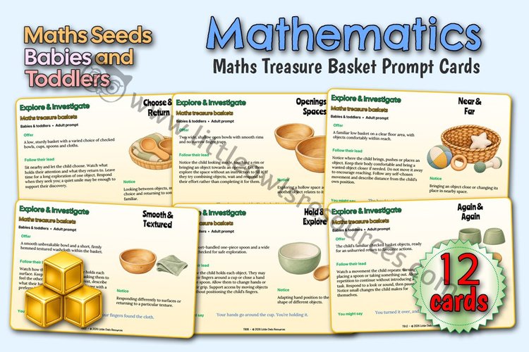 Maths Treasure Basket Prompts — Babies & Toddlers cover