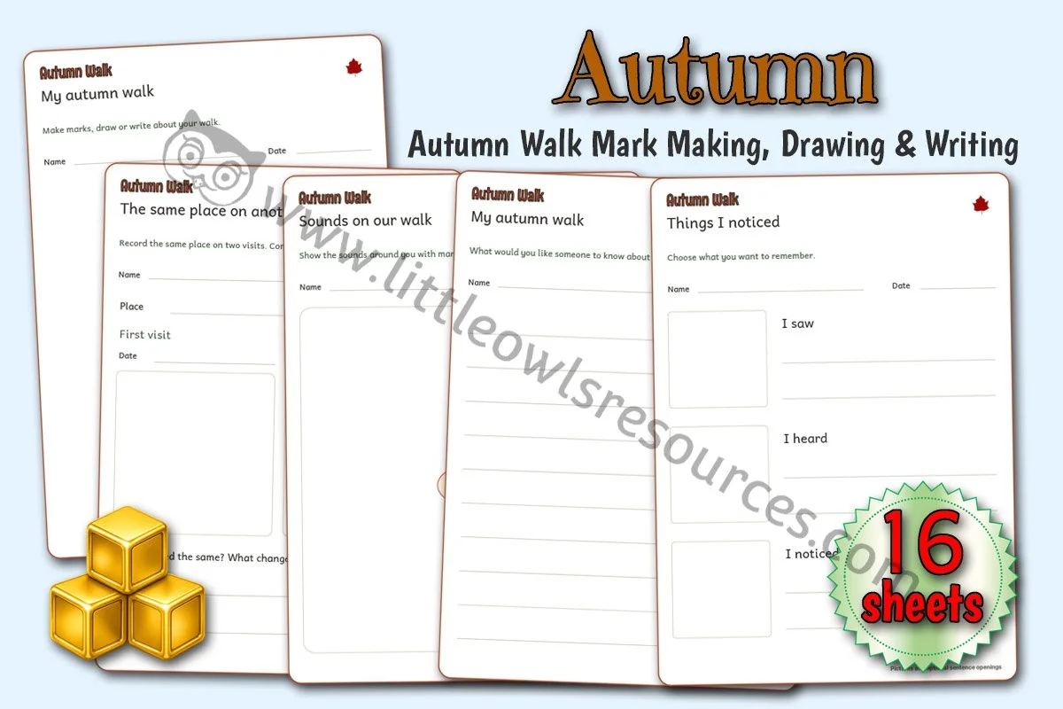 Autumn Walk - Writing, Drawing & Mark Making