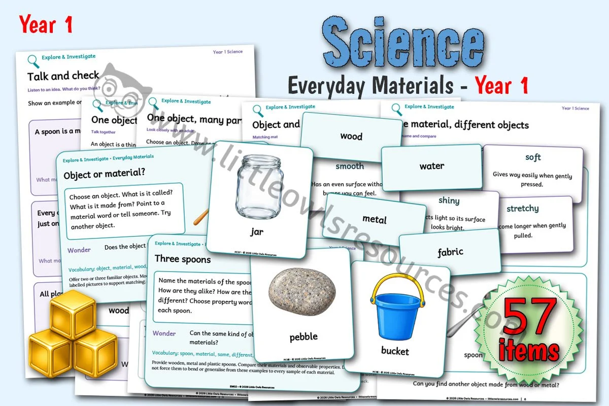 Everyday Materials - Year 1