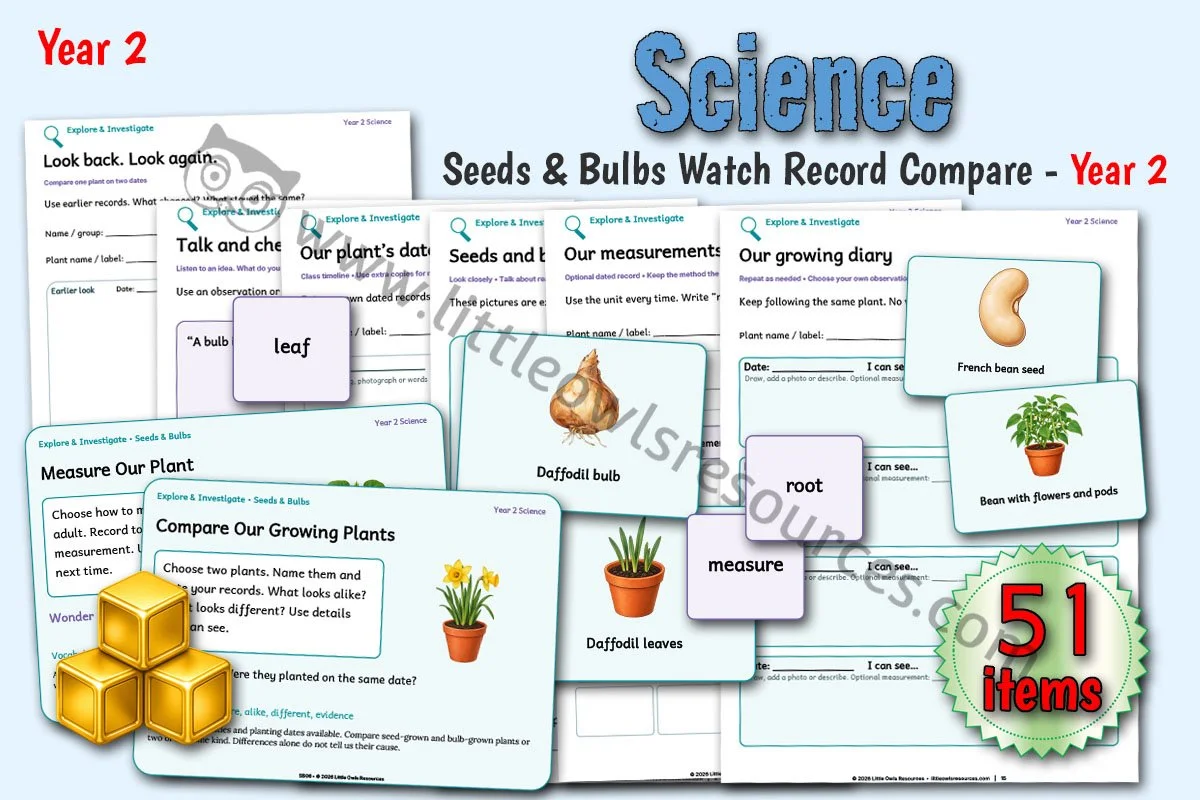 Seeds & Bulbs | Watch Record Compare - Year 2