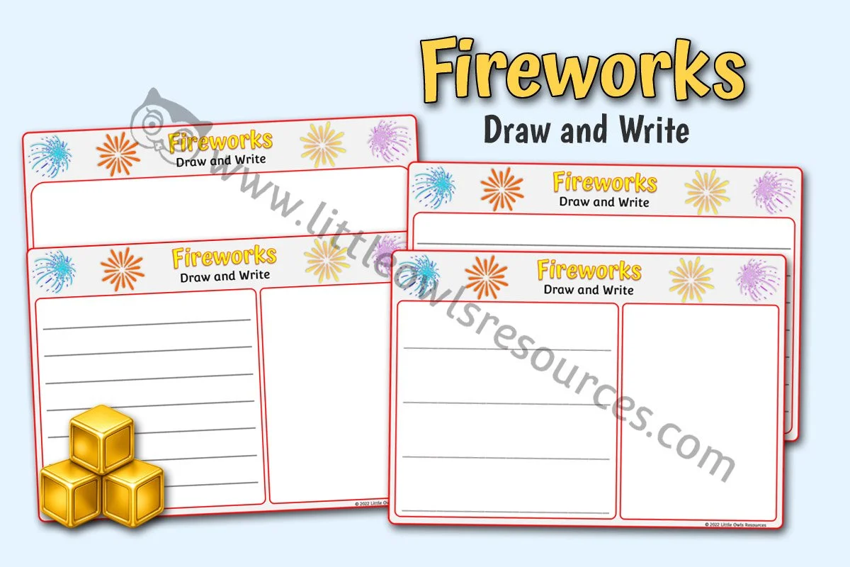 FIREWORKS - Draw and Write