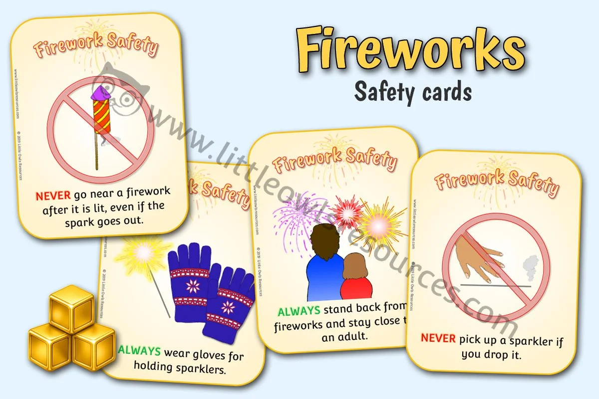 FIREWORK SAFETY CARDS