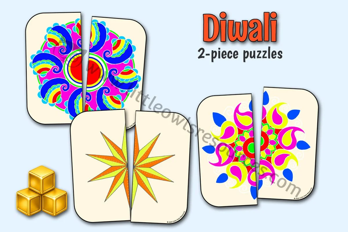 DIWALI 2-PIECE PUZZLES