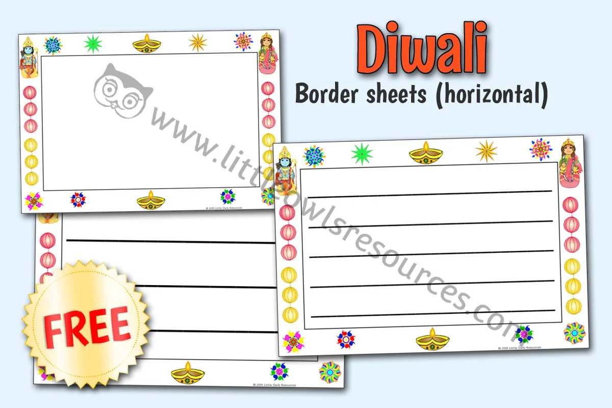 DIWALI BORDER SHEETS - HORIZONTAL (FREE SAMPLE)