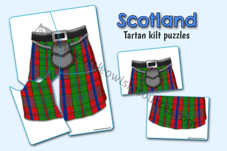 Tartan Kilt Puzzles - resource cover