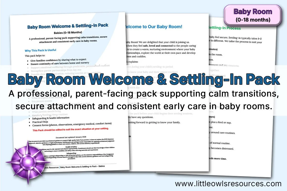 Baby Room Welcome & Settling-In Pack