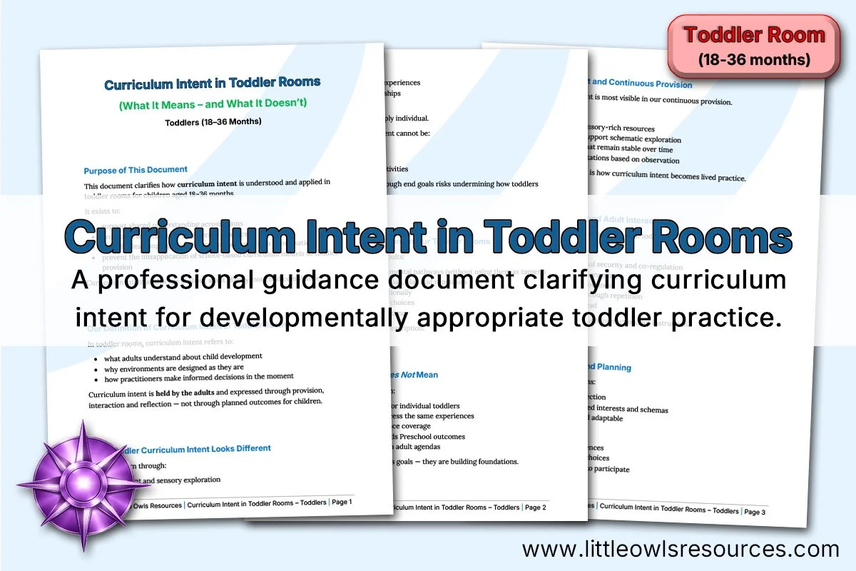 Curriculum Intent in Toddler Rooms | Toddlers (18–36 Months)