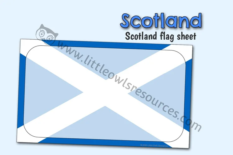 Saltire Background Mark-Making Sheet - resource cover