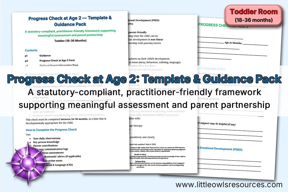 Progress Check at Age 2 — Template &amp; Guidance Pack