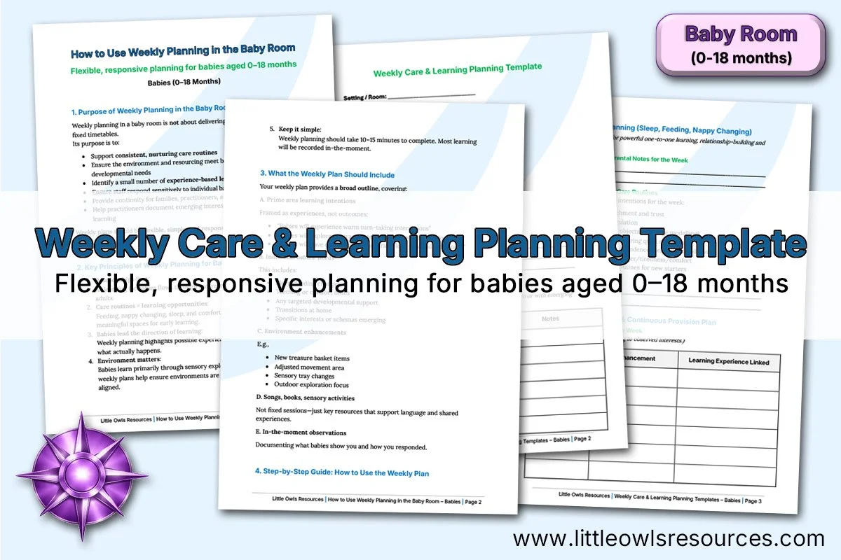 Weekly Care &amp; Learning Planning Template | Babies (Birth-18 Months)