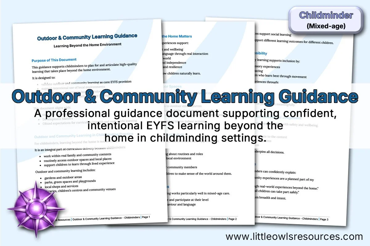 Outdoor &amp; Community Learning Guidance | Childminder (Mixed-Age)