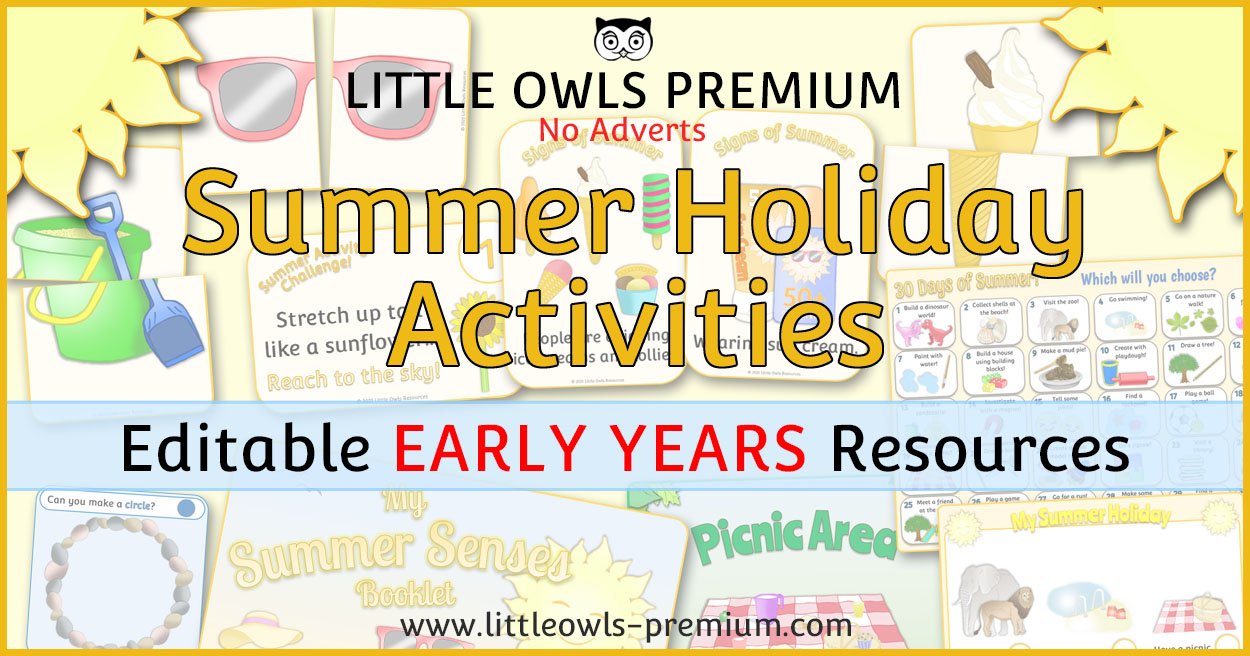 Summer Holiday Activities | EYFS & KS1