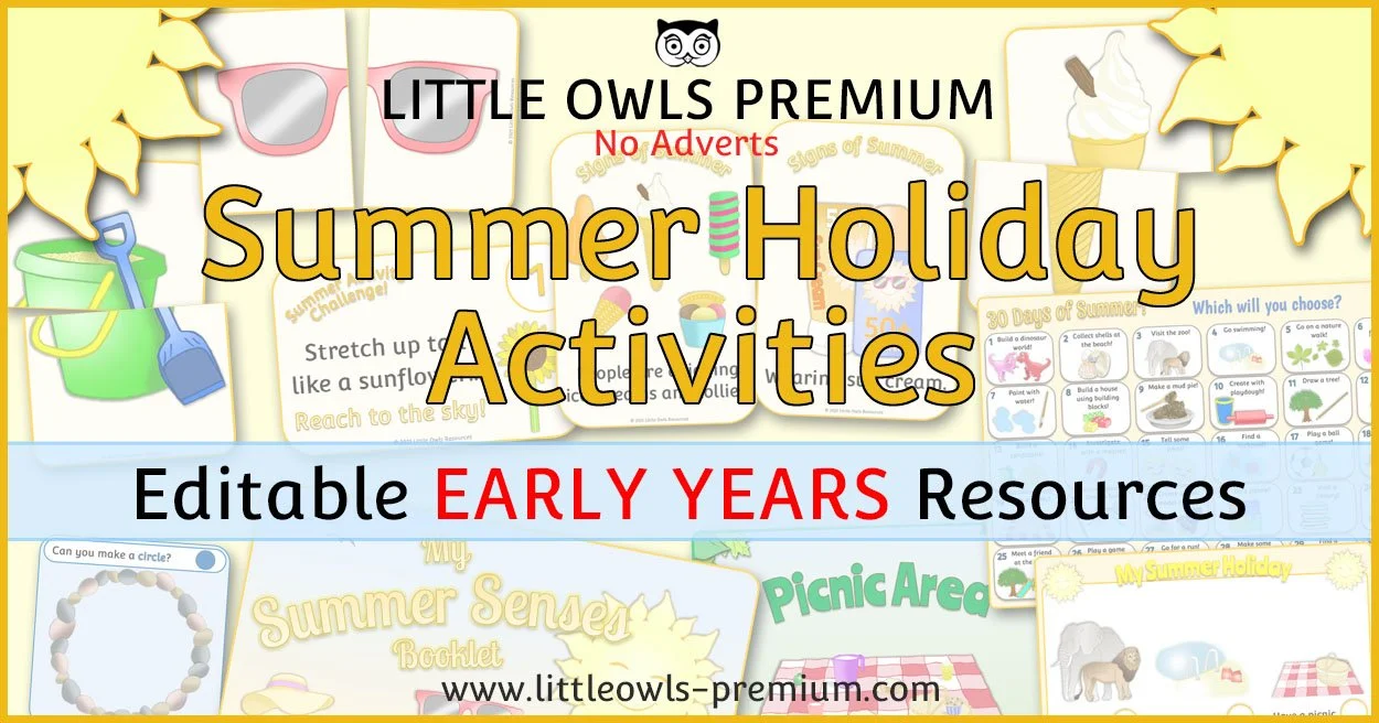 Summer Holiday Activities | EYFS & KS1