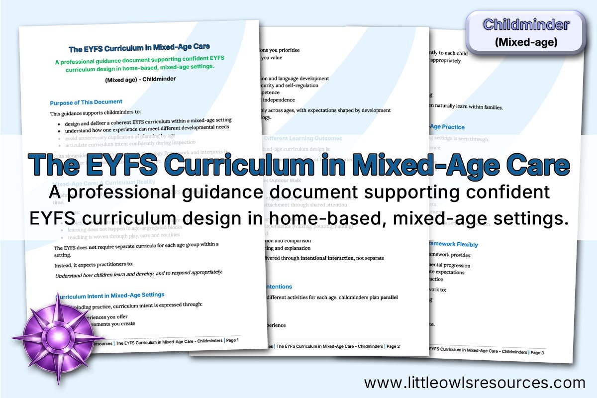 The EYFS Curriculum in Mixed-Age Care | Childminder Guidance