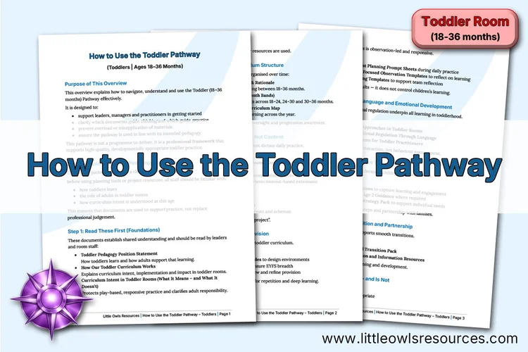 How to Use the Toddler Pathway — resource cover