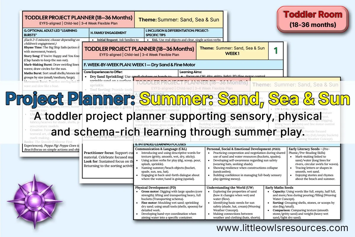 Summer: Sand, Sea &amp; Sun | Toddler Project Planner (18–36 Months)