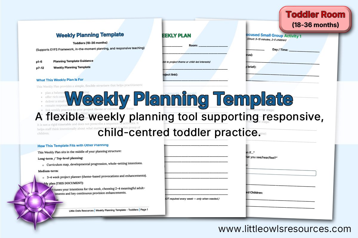 Weekly Planning Template | Toddlers (18–36 Months)