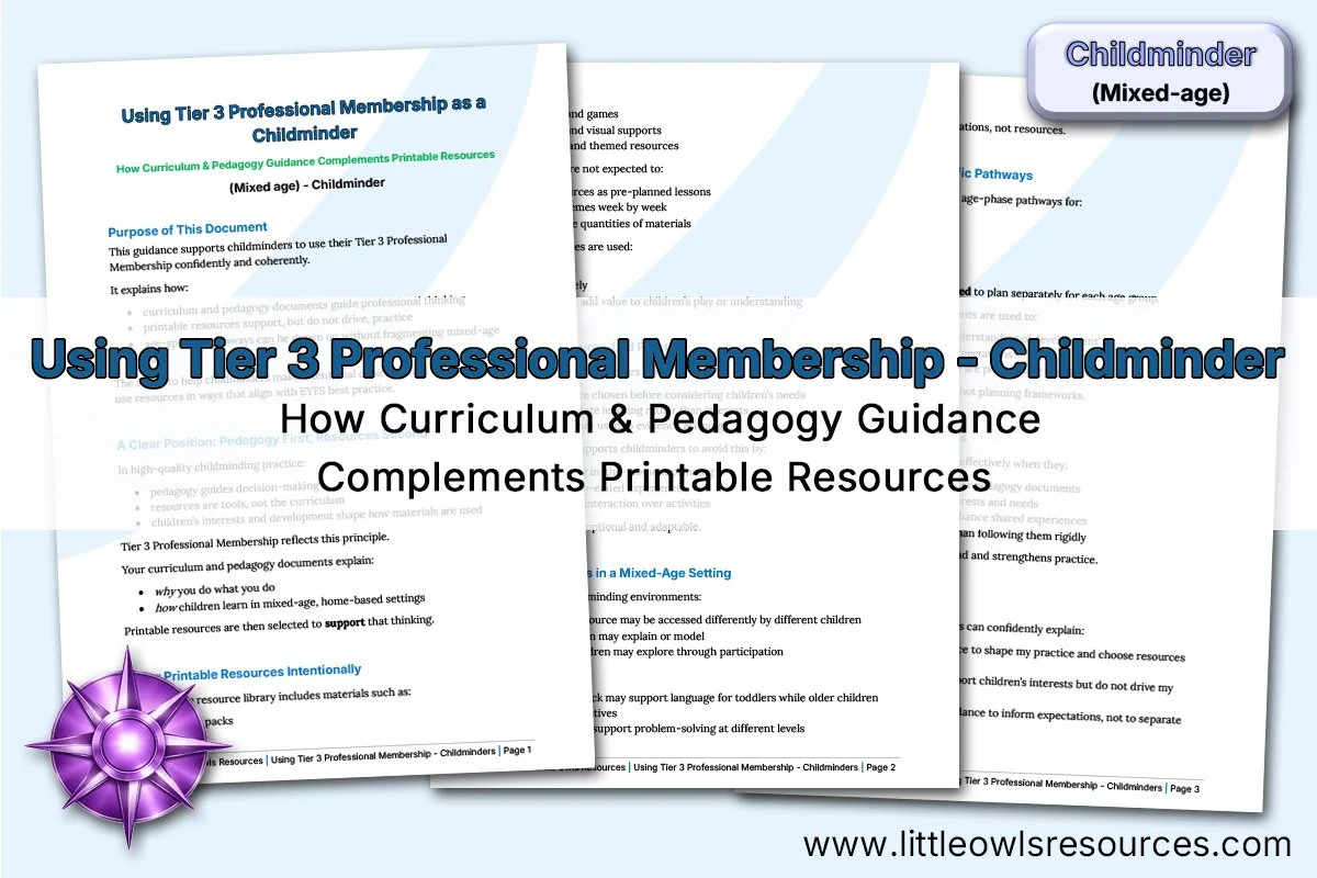 Using Tier 3 Professional Membership as a Childminder