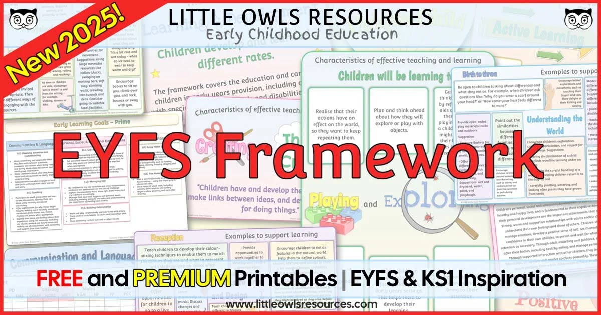 Get organised with our NEW and Adapted 'EYFS Framework' Planning Tools