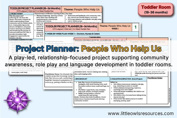 People Who Help Us — Toddler Project Planner - cover preview