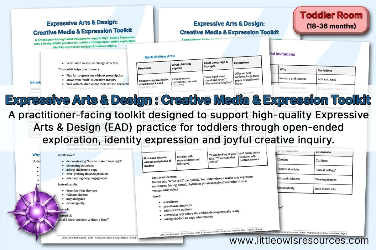Expressive Arts &amp; Design: Creative Media &amp; Expression Toolkit | Toddlers (18–36 Months)