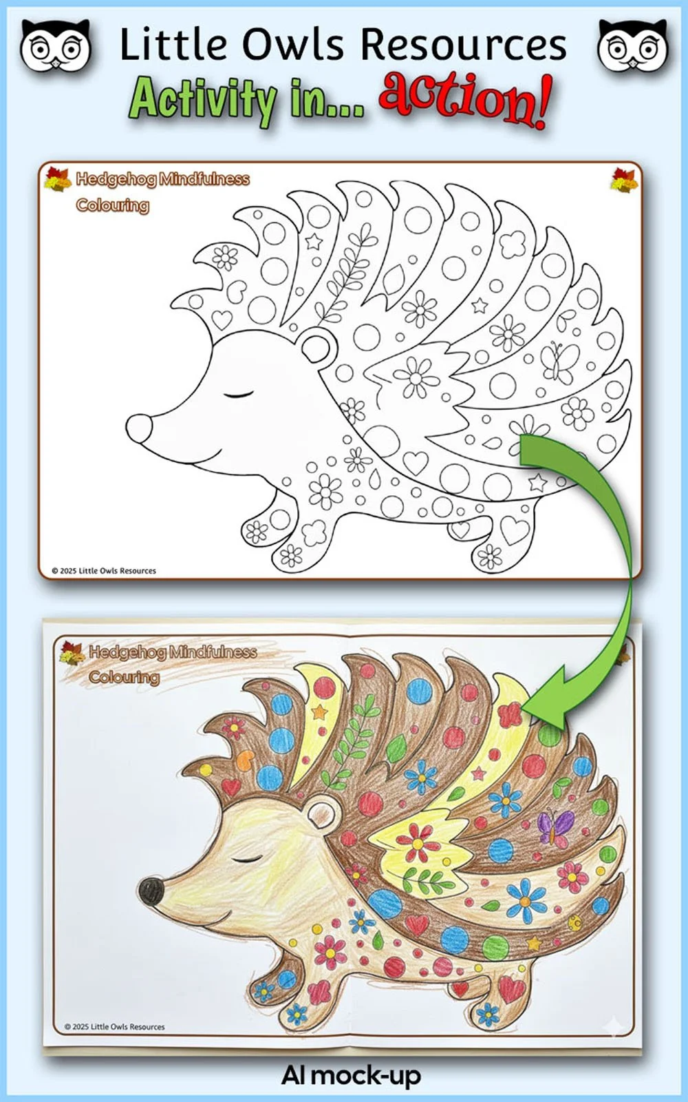 🦔 Introduce a moment of calm into your autumn topic with our wonderful Autumn: Mindfulness Colouring Hedgehogs! This peaceful printable resource is perfect for EYFS and KS1 children, providing a fantastic way to support fine motor skills...